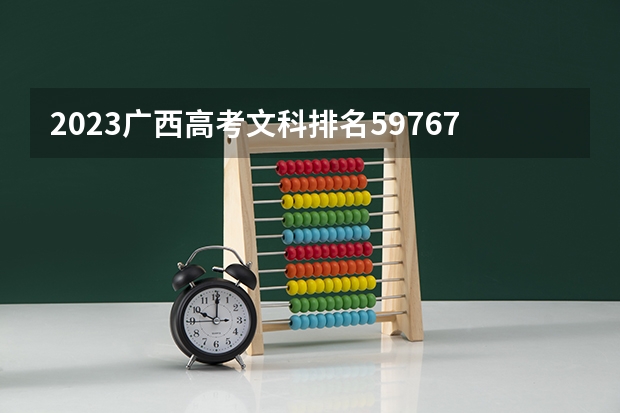 2023广西高考文科排名59767的考生报什么大学 大学往年录取分数线