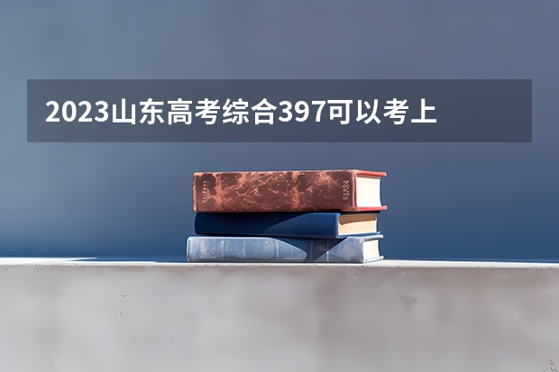 2023山东高考综合397可以考上什么大学