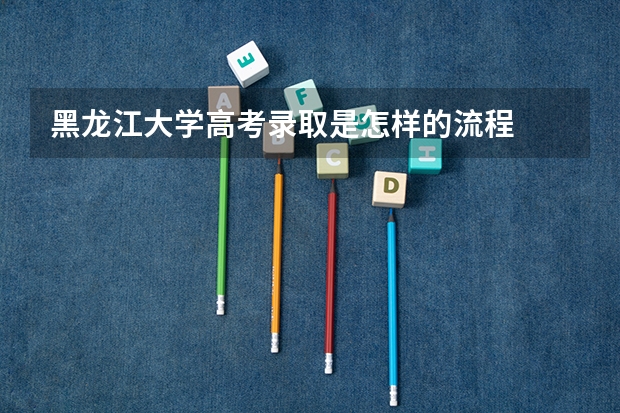 黑龙江大学高考录取是怎样的流程