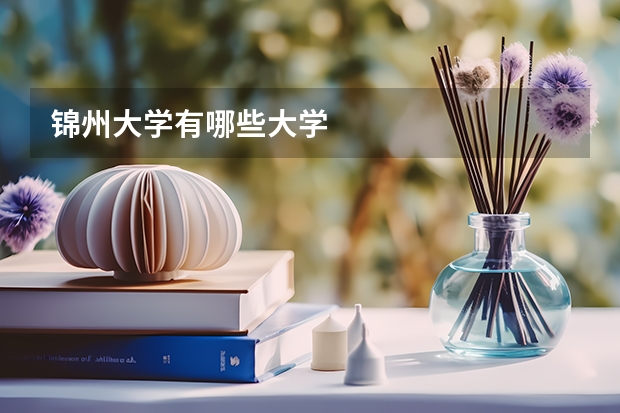 锦州大学有哪些大学