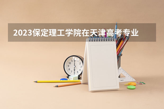 2023保定理工学院在天津高考专业招生计划人数数量是多少