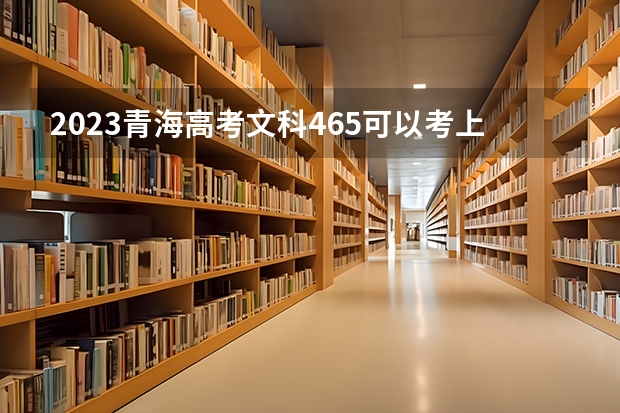 2023青海高考文科465可以考上什么大学