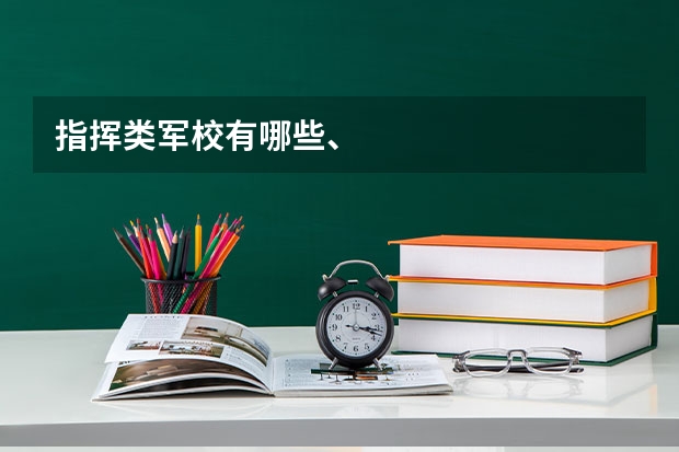 指挥类军校有哪些、