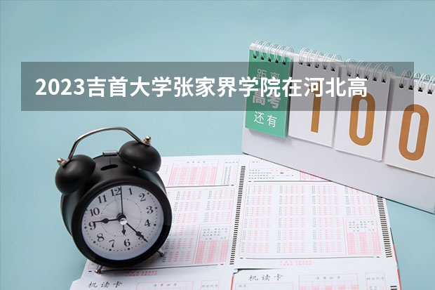 2023吉首大学张家界学院在河北高考专业招生计划人数数量是多少