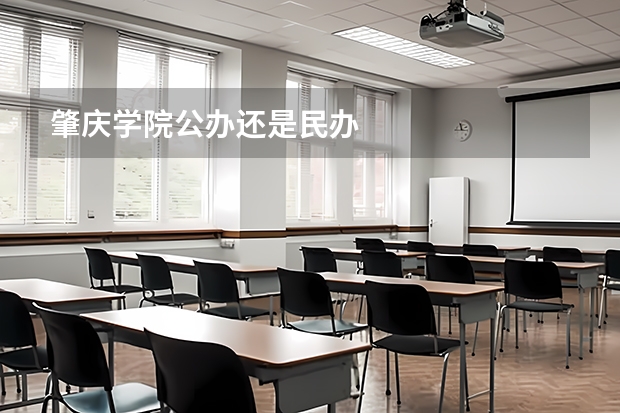 肇庆学院公办还是民办