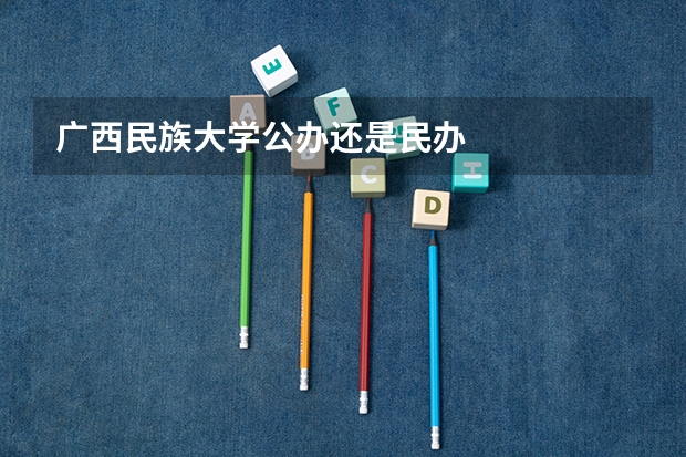 广西民族大学公办还是民办