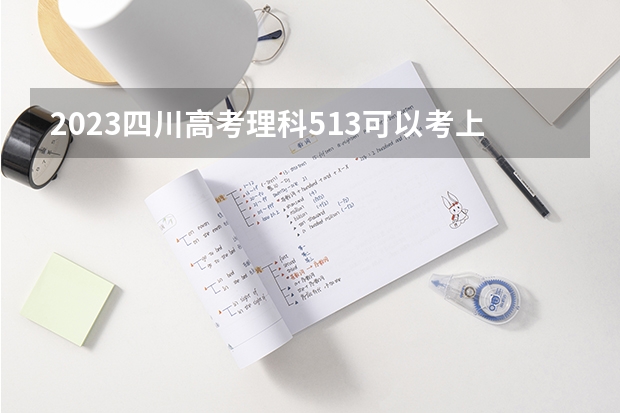 2023四川高考理科513可以考上什么大学
