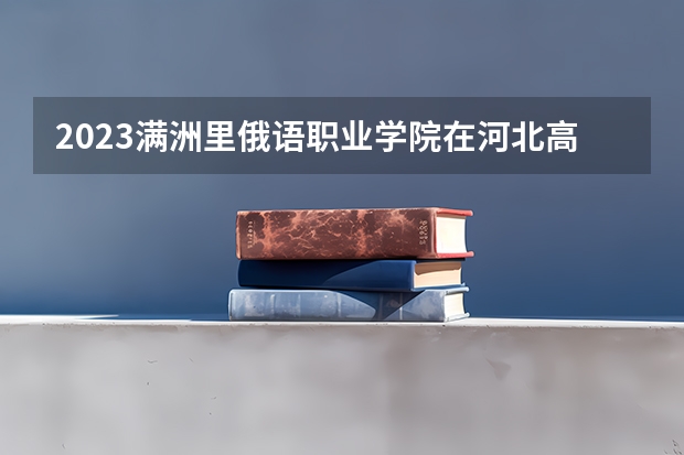 2023满洲里俄语职业学院在河北高考专业招生计划人数数量是多少