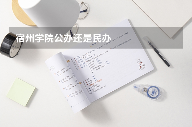 宿州学院公办还是民办