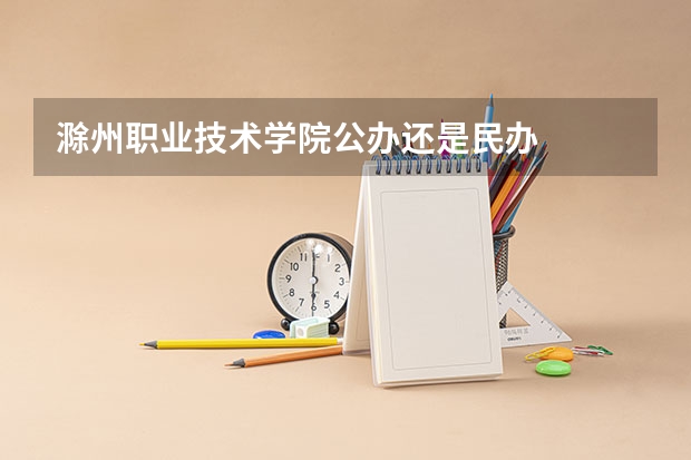 滁州职业技术学院公办还是民办