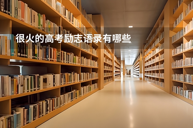 很火的高考励志语录有哪些