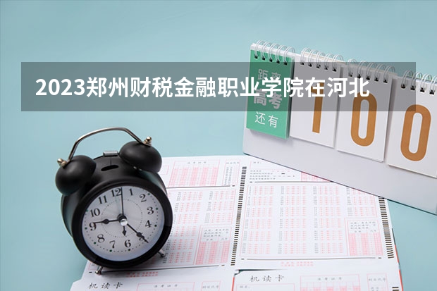 2023郑州财税金融职业学院在河北高考专业招生计划人数数量是多少