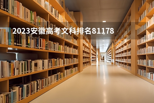 2023安徽高考文科排名81178的考生报什么大学 大学往年录取分数线
