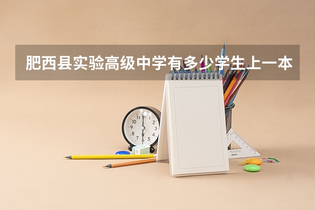 肥西县实验高级中学有多少学生上一本线?