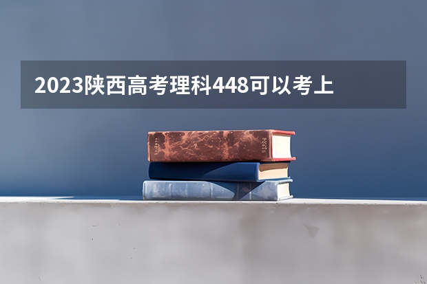 2023陕西高考理科448可以考上什么大学