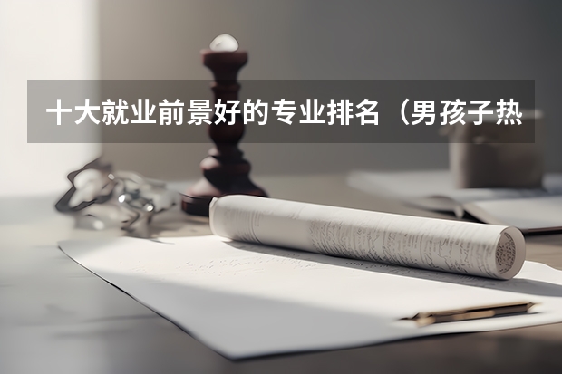 十大就业前景好的专业排名（男孩子热门专业排名前十名）