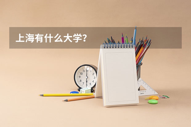 上海有什么大学？
