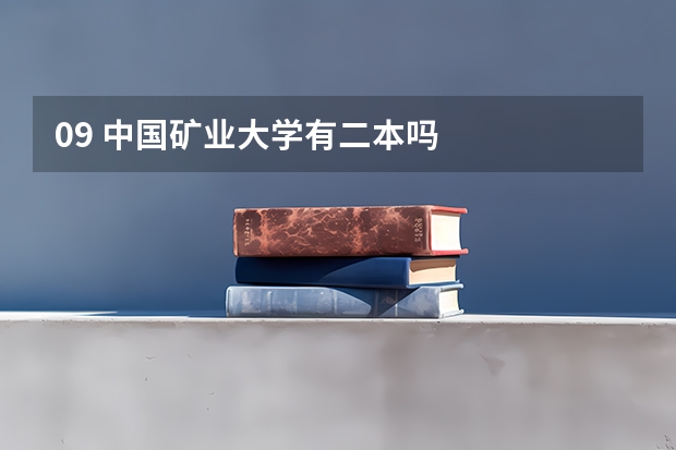 09 中国矿业大学有二本吗