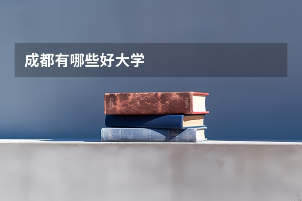 成都有哪些好大学