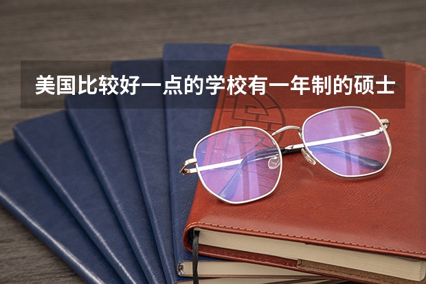 美国比较好一点的学校有一年制的硕士吗, 专业数据科学,商业分析,统计什么的都可以?