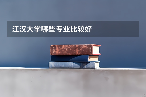 江汉大学哪些专业比较好