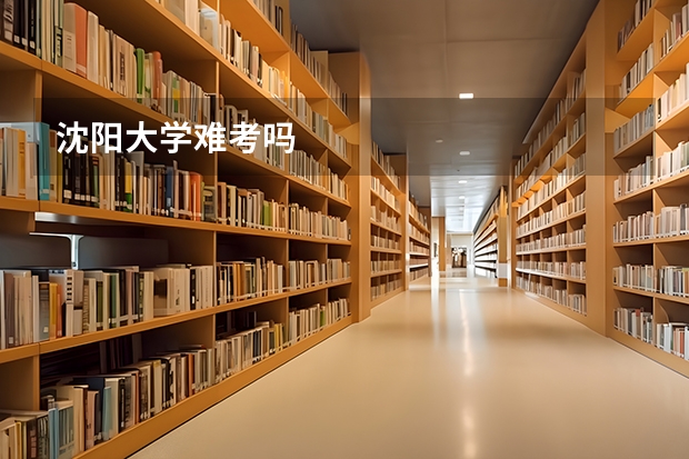 沈阳大学难考吗