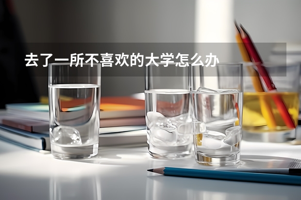 去了一所不喜欢的大学怎么办