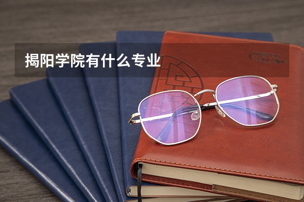 揭阳学院有什么专业