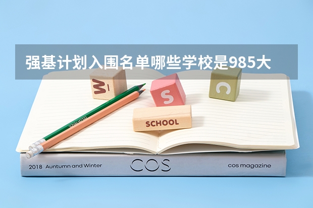 强基计划入围名单哪些学校是985大学？
