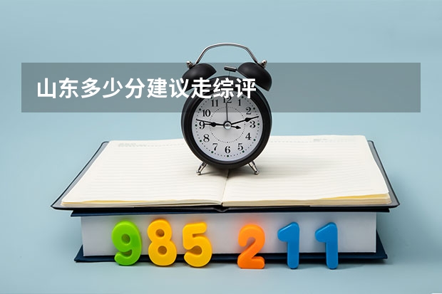 山东多少分建议走综评
