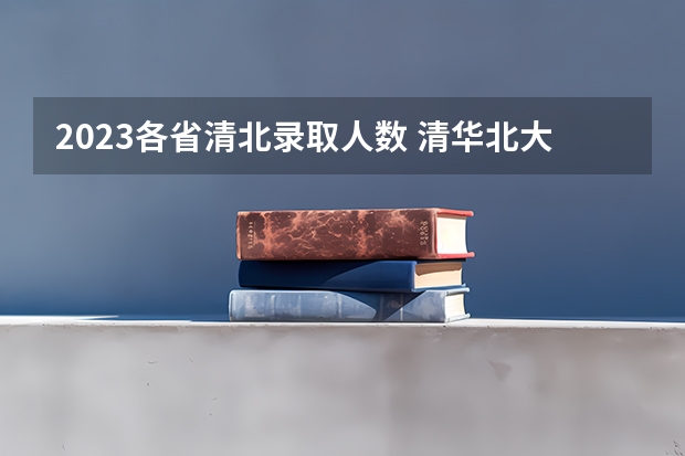 2023各省清北录取人数 清华北大江苏省强基录取人数