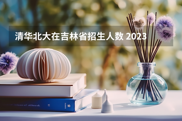 清华北大在吉林省招生人数 2023各省清北录取人数