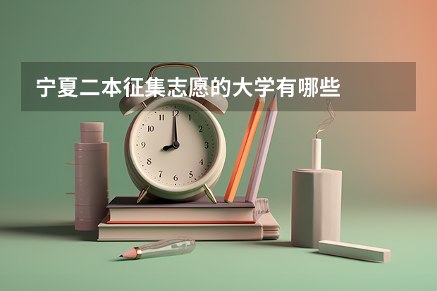 宁夏二本征集志愿的大学有哪些