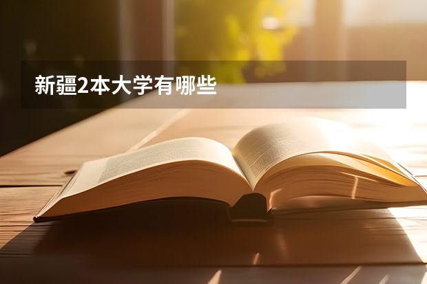 新疆2本大学有哪些