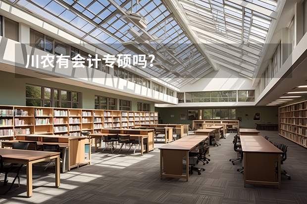 川农有会计专硕吗?