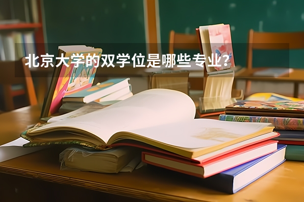 北京大学的双学位是哪些专业？