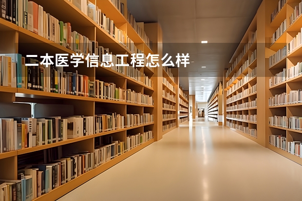 二本医学信息工程怎么样