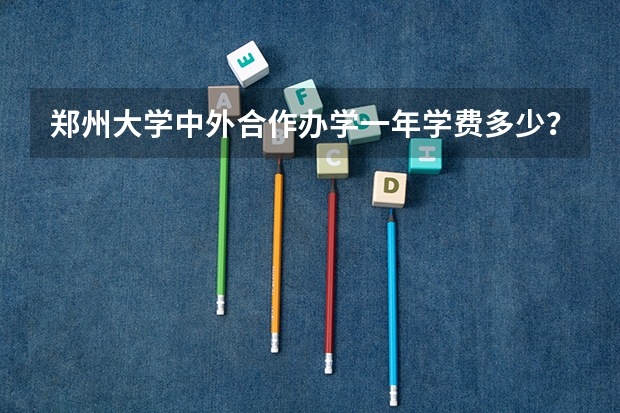 郑州大学中外合作办学一年学费多少？