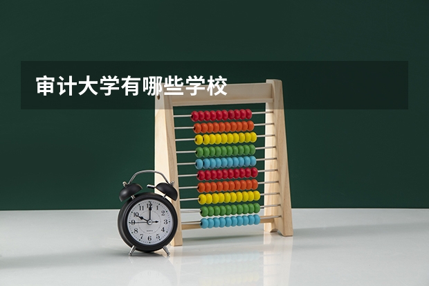 审计大学有哪些学校