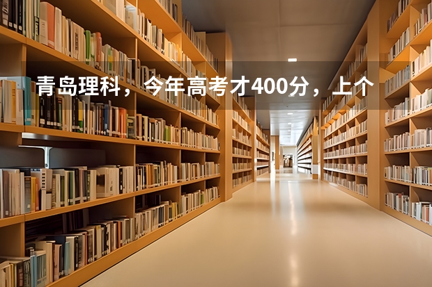 青岛理科,今年高考才400分,上个专科学校。哪个学校的计算机专业比较好,蕞好在山东的。谢泐。