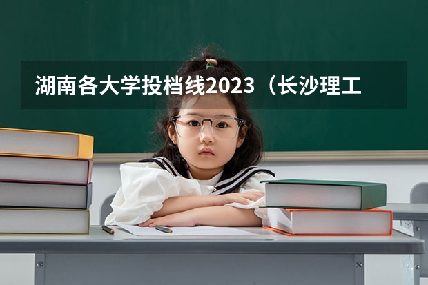 湖南各大学投档线2023(长沙理工大学国家专项计划分数线)