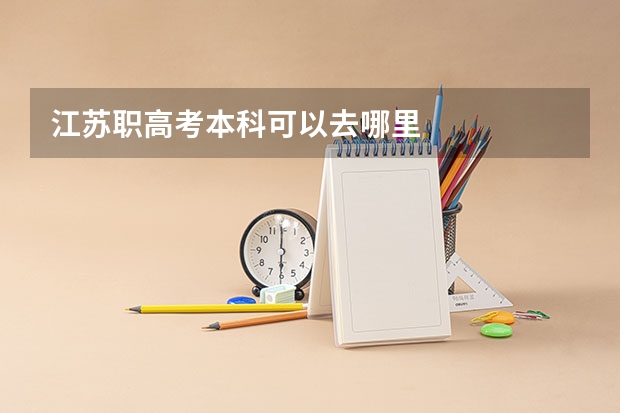江苏职高考本科可以去哪里