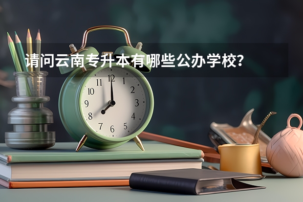 请问云南专升本有哪些公办学校?