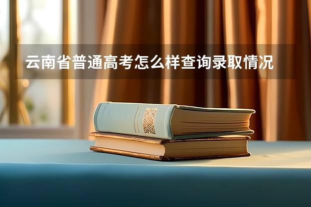 云南省普通高考怎么样查询录取情况