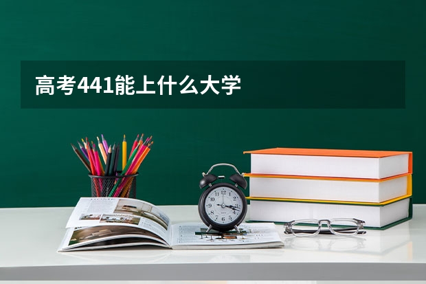 高考441能上什么大学