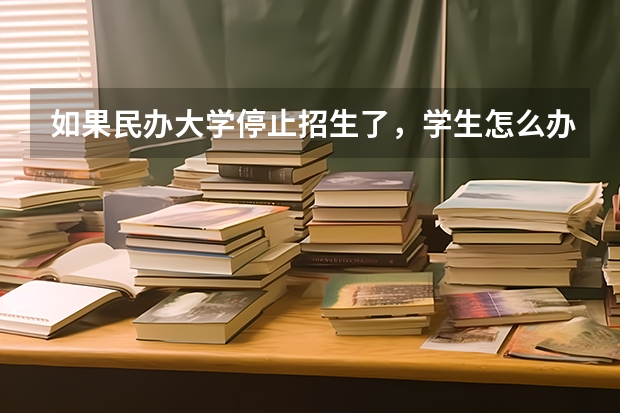 如果民办大学停止招生了，学生怎么办