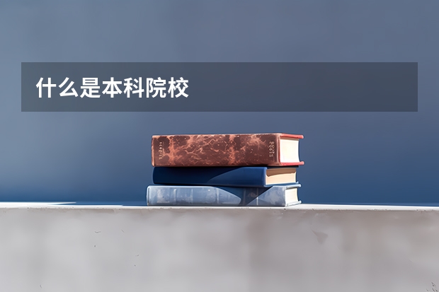 什么是本科院校