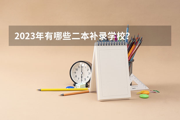 2023年有哪些二本补录学校？