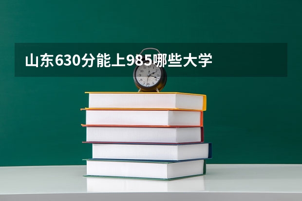 山东630分能上985哪些大学