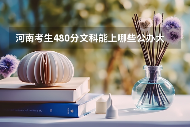 河南考生480分文科能上哪些公办大学